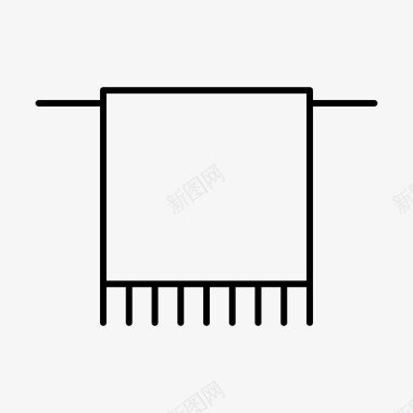 毛巾设备家具图标图标