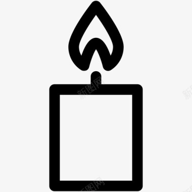 蜡烛降临蜡烛燃烧蜡烛图标图标