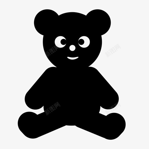 泰迪熊婴儿毛绒图标svg_新图网 https://ixintu.com 婴儿 婴儿图标 毛绒 泰迪熊 玩具