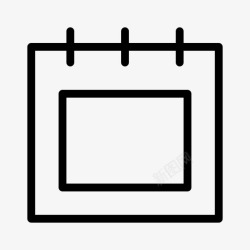 办公室素描日历商务桌面图标高清图片