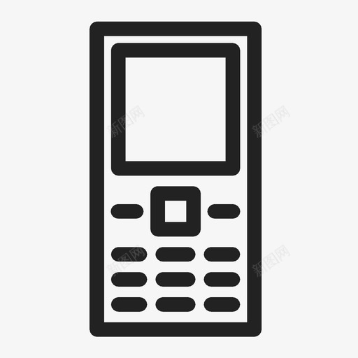 手机经典功能手机图标svg_新图网 https://ixintu.com 传统 功能手机 手机 扬声器 智能手机 经典 键盘