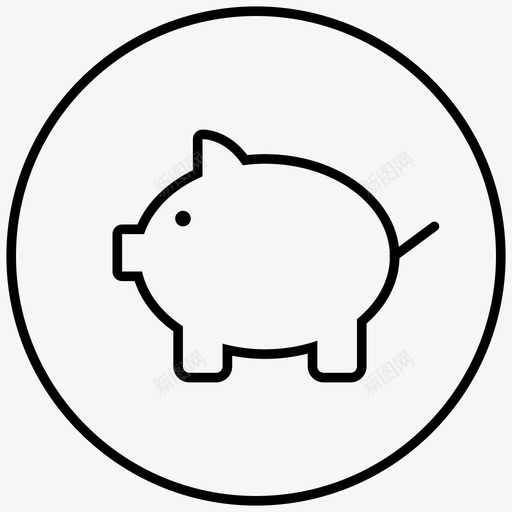 储蓄罐现金硬币图标svg_新图网 https://ixintu.com 储蓄 储蓄罐 现金 硬币 网络和技术 货币