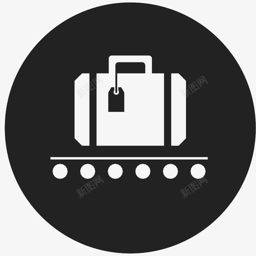 行李机场手提箱图标svg_新图网 https://ixintu.com 交通工具 手提箱 旅行 机场 游客 行李