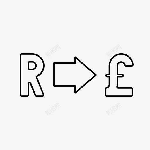 贸易货币英镑图标svg_新图网 https://ixintu.com 兰特 股票市场 英镑 货币 贸易