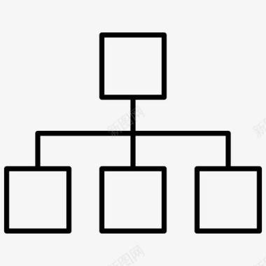 组织结构图层次结构管理图标图标