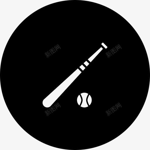 棒球体育界图标svg_新图网 https://ixintu.com 体育界 棒球