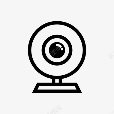 网络摄像头间谍视频图标图标