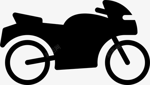 公路摩托车实心摩托车运输图标图标