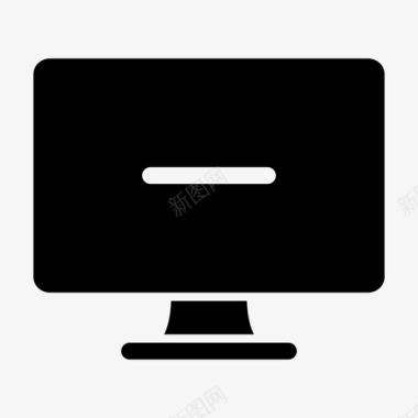 监视器删除计算机监视器计算机屏幕图标图标