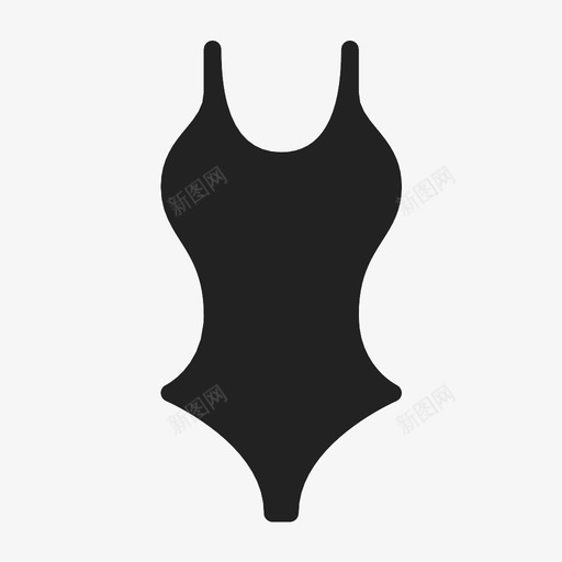 泳衣衣服一件套图标svg_新图网 https://ixintu.com 一件套 泳衣 衣服
