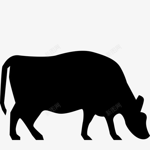 牛牛肉农场图标svg_新图网 https://ixintu.com 农场 动物和自然雕文 奶 牛 牛肉 肉