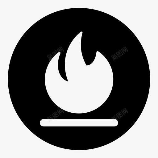 火燃烧火焰图标svg_新图网 https://ixintu.com 火 火和火焰 火炬 火焰 燃烧