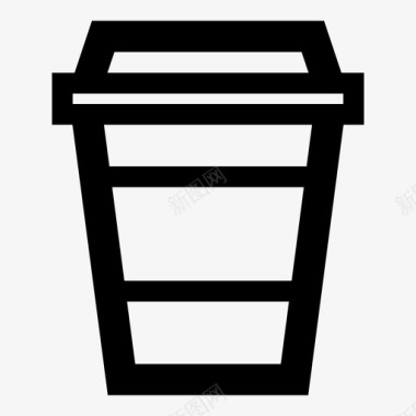咖啡去咖啡杯热杯图标图标