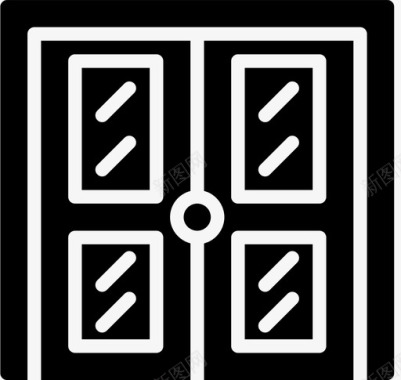 双门建筑工具图标图标