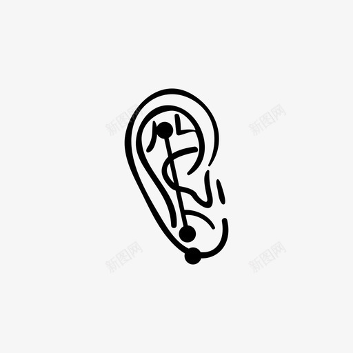 刺耳杠铃测量图标svg_新图网 https://ixintu.com 刺耳 医学 听 听力 工业 杠铃 测量 珠宝