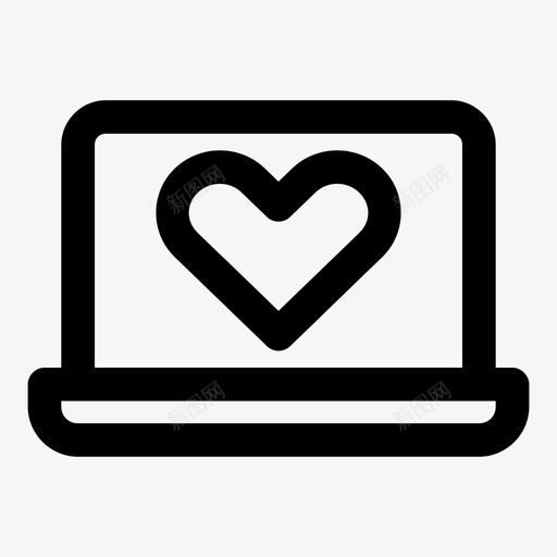 最爱的笔记本电脑心脏macbook图标svg_新图网 https://ixintu.com macbook 上网本 屏幕通知 心脏 最爱的笔记本电脑 笔记本电脑屏幕