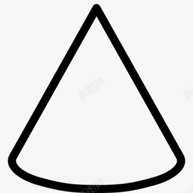圆锥体三维图标图标