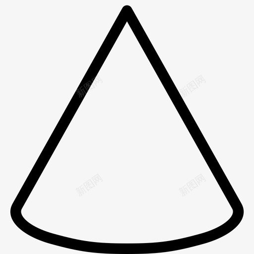 圆锥体三维图标svg_新图网 https://ixintu.com 三维 几何体 圆点 圆锥体 形状 设计