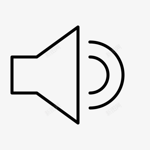 减少声音用户界面图标svg_新图网 https://ixintu.com 减少声音 用户界面
