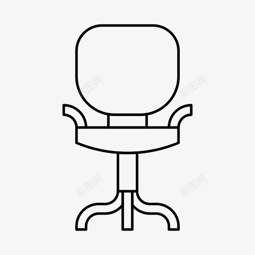 椅子家具办公室图标svg_新图网 https://ixintu.com 办公室 家具 座位 椅子