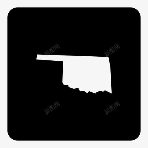 俄克拉何马州美国位置图标svg_新图网 https://ixintu.com 位置 俄克拉何马州 地图 州 美国 美国广场地图