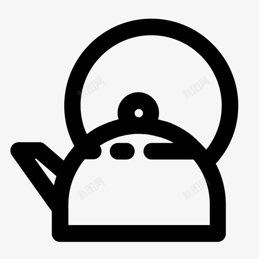 水壶煮沸器热水器图标svg_新图网 https://ixintu.com 厨房用具 水壶 热水器 煮沸器 茶 茶壶