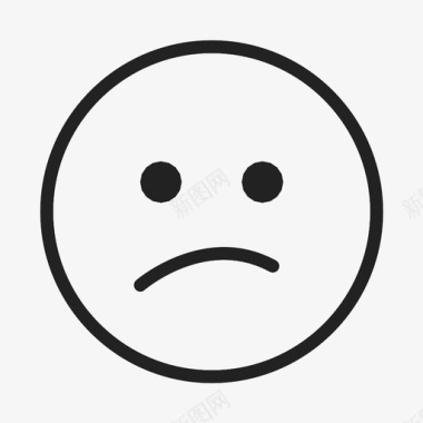 咕哝不高兴表情图标图标