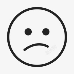 不高兴咕哝不高兴表情图标高清图片