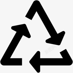 可回收不可回收回收生态回收标志图标高清图片