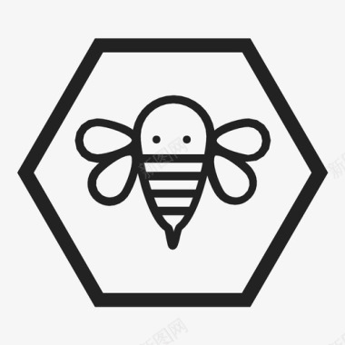 蜜蜂嗡嗡声大黄蜂图标图标