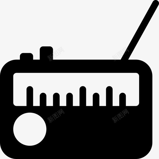 收音机天线通信图标svg_新图网 https://ixintu.com hipster实心图标 信号 天线 收音机 无线 通信