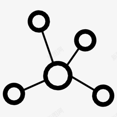 联系社区网络关系图标图标