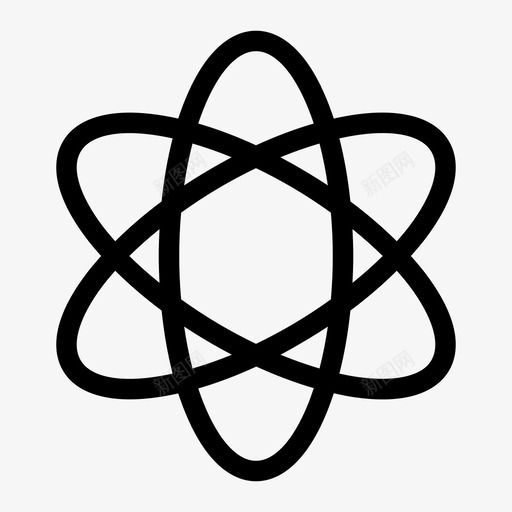 原子化学分子图标svg_新图网 https://ixintu.com 分子 化学 原子 科学 移动应用程序更大胆 轨道