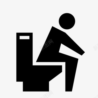 男厕所便便卫生间图标图标