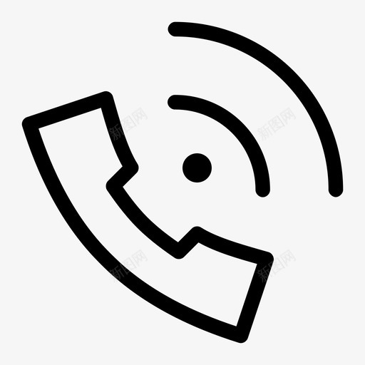 电话拨号通话图标svg_新图网 https://ixintu.com 拨号 电话 通讯媒介 通话
