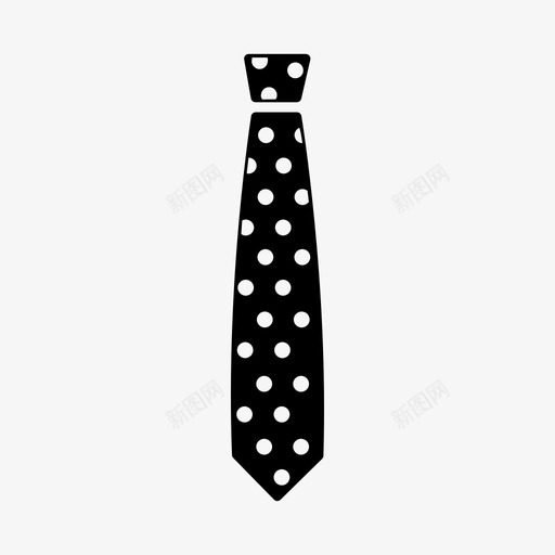 领带衣服圆点图标svg_新图网 https://ixintu.com 圆点 男人 脖子 衣服 领带