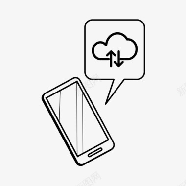 手机云1云服务图标图标