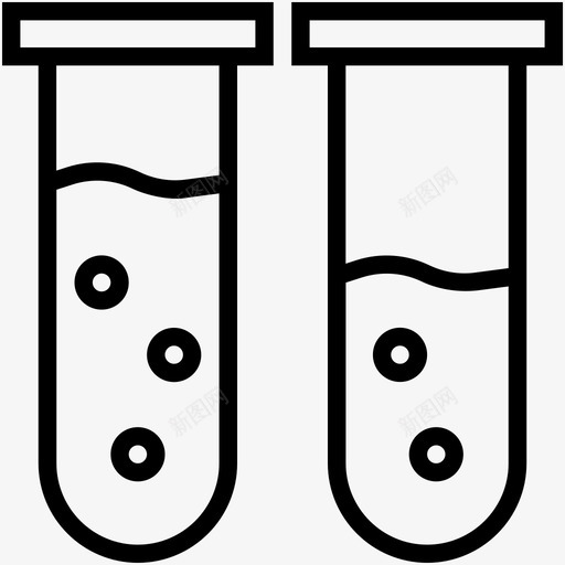 试管培养管实验室配件图标svg_新图网 https://ixintu.com 医疗卫生线图标 培养管 实验室玻璃器皿 实验室配件 样品管 试管