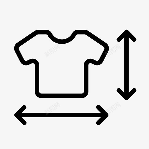 尺寸箭头衣服图标svg_新图网 https://ixintu.com t恤 产品 产品尺寸 尺寸 箭头 衣服 购物