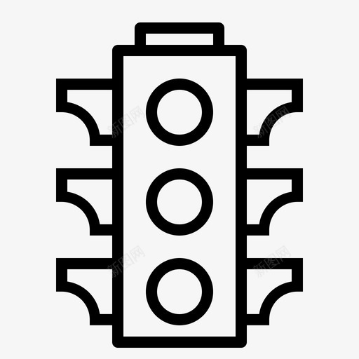 交通信号控制灯光图标svg_新图网 https://ixintu.com 交通信号 控制 汽车服务 灯光 管理