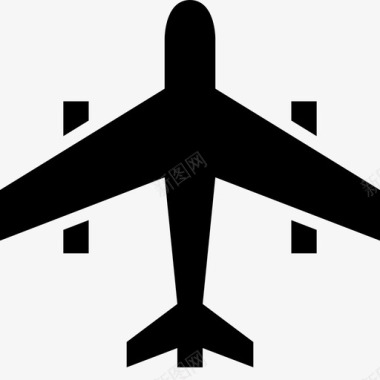 飞机商业运输和物流符号图标图标