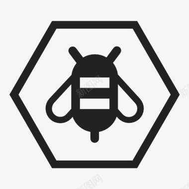 蜜蜂嗡嗡声大黄蜂图标图标
