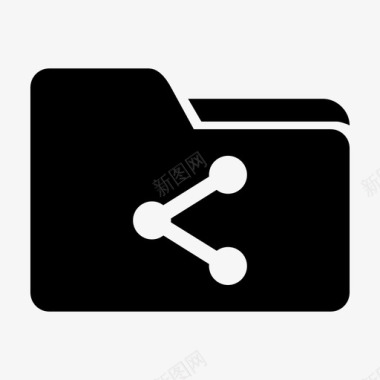 文件夹共享计算机文件夹文档图标图标