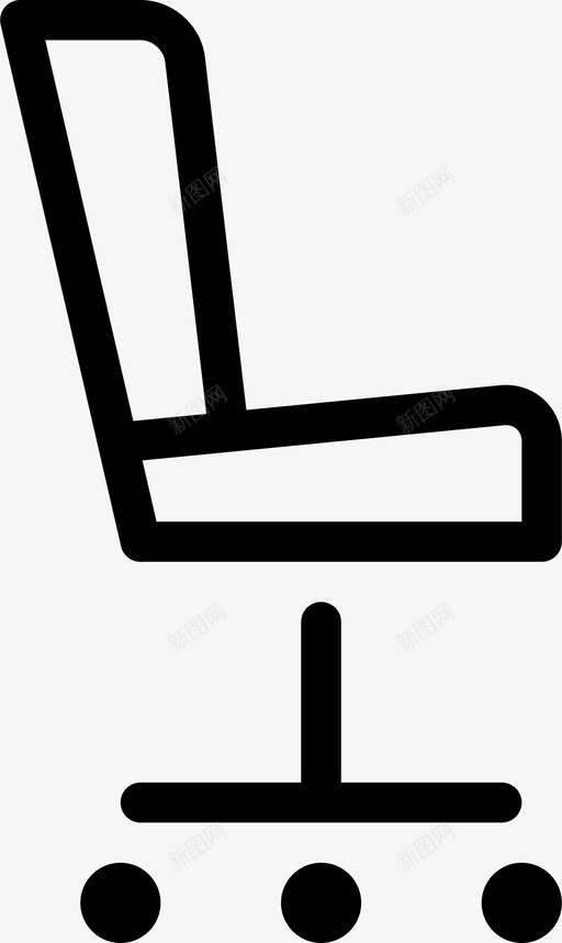 办公椅电脑椅家具图标svg_新图网 https://ixintu.com 办公椅 家具 家居 电脑椅