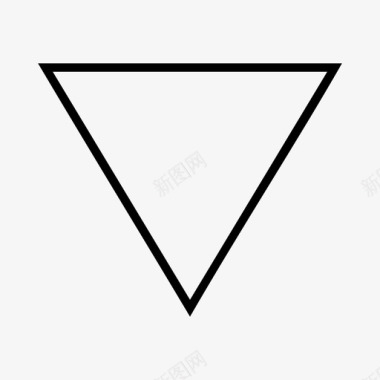 向下三角形箭头方向图标图标