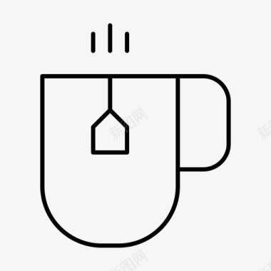 茶酒吧鸡尾酒图标图标