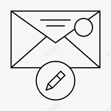 编辑消息电子邮件信件图标图标