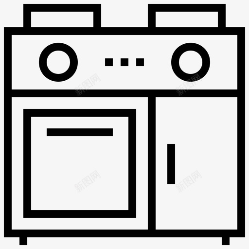 炉灶烤箱煤气灶图标svg_新图网 https://ixintu.com imagse 炉灶 烤箱 煤气灶 电子和设备线图标