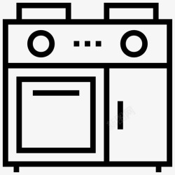 煤气灶炉灶烤箱煤气灶图标高清图片