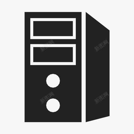 计算机塔桌面设备图标svg_新图网 https://ixintu.com 桌面 计算机塔 设备